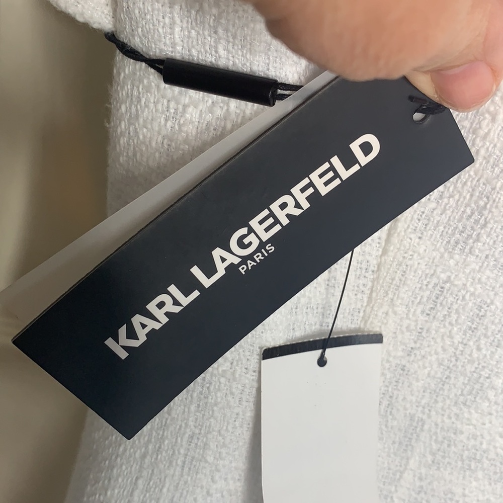 Karl Lagerfeld ivory tweed sheath dress - Picture 4 of 9